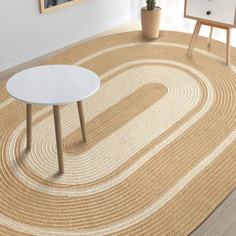 jute teppich oval