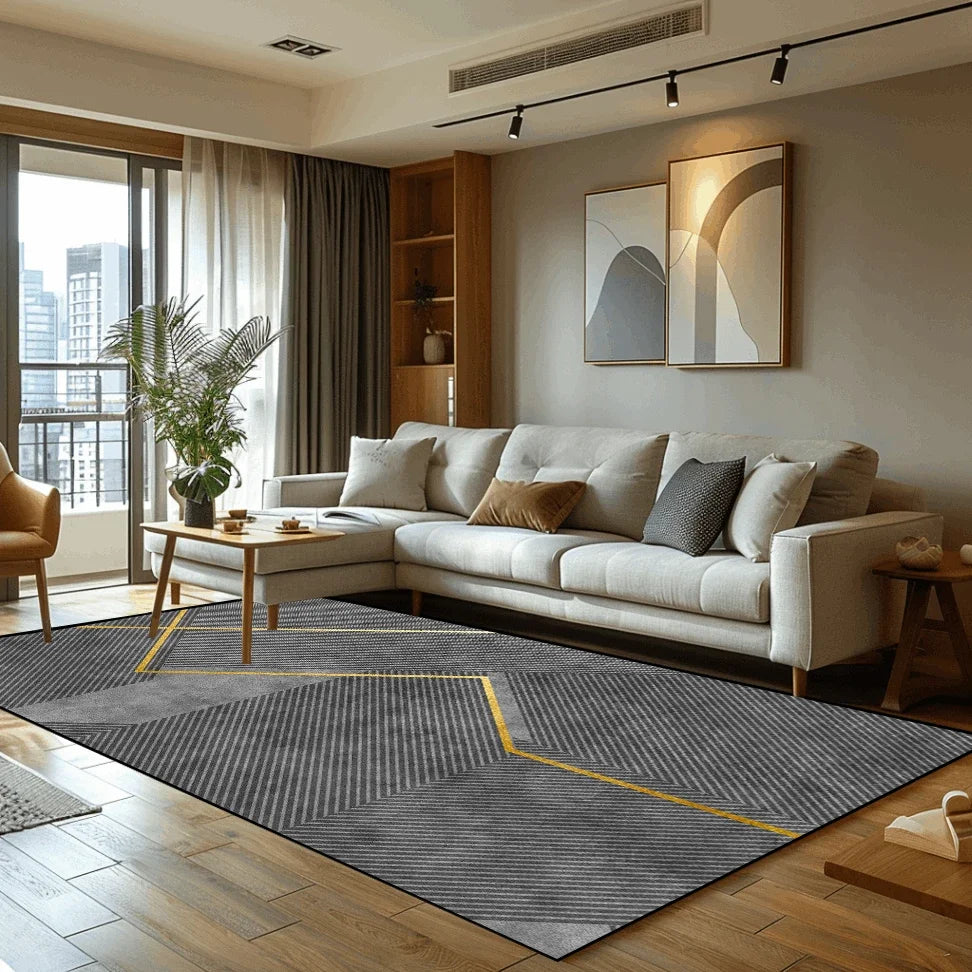 Teppich Modern Grau
