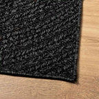 Kurzflor Teppich Schwarz
