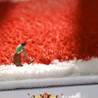 Teppich mit Blumenmuster