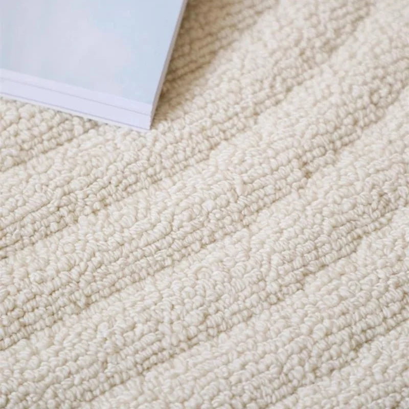 Teppich Beige Wohnzimmer