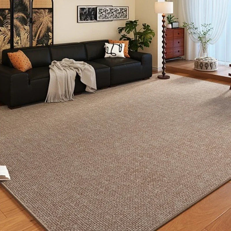 Kurzflor Teppich Beige