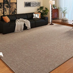 Kurzflor Teppich Beige