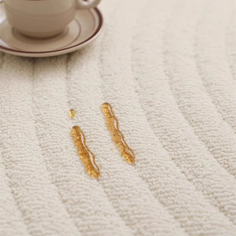 Teppich Beige Wohnzimmer