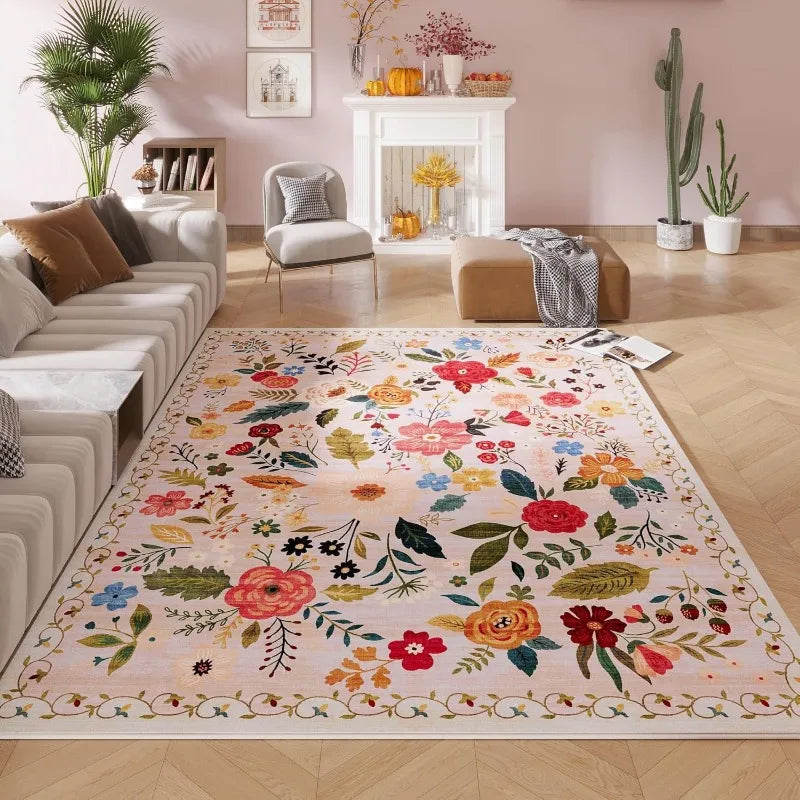 Teppich Vintage Blumen