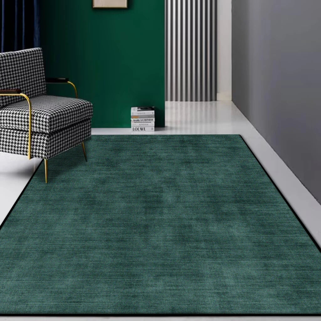 Wohnzimmer Teppich Grün
