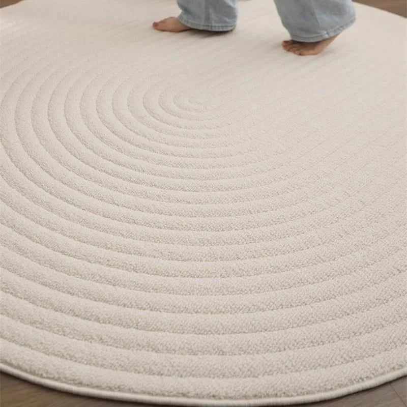 Teppich Beige Wohnzimmer