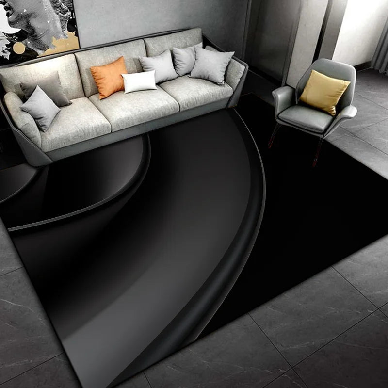 Teppich Schwarz Muster