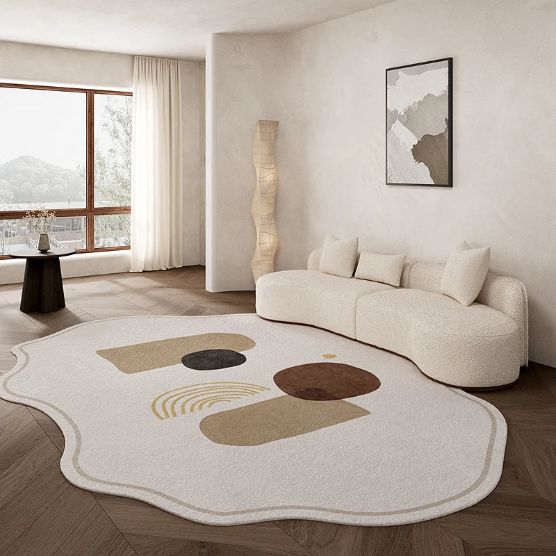 Teppiche Wohnzimmer Beige