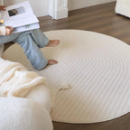 Teppich Beige Wohnzimmer