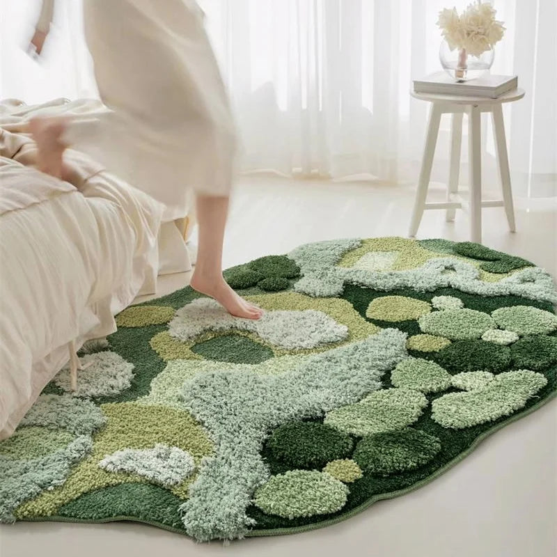 Dunkelgrüne Teppiche