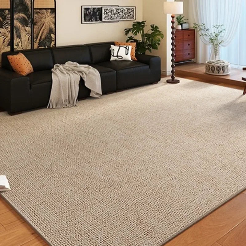 Teppich Creme Beige Kurzflor