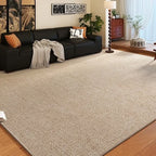 Teppich Creme Beige Kurzflor