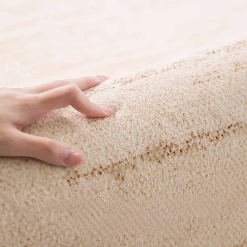 Großer Teppich Beige