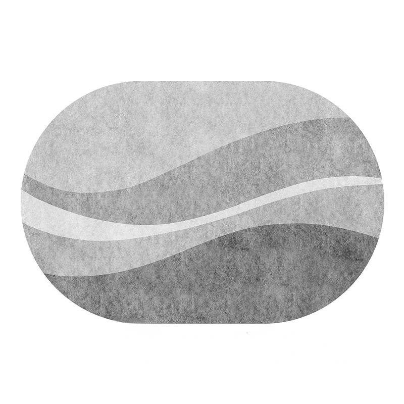 Teppich Oval Grau