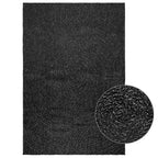 Kurzflor Teppich Schwarz