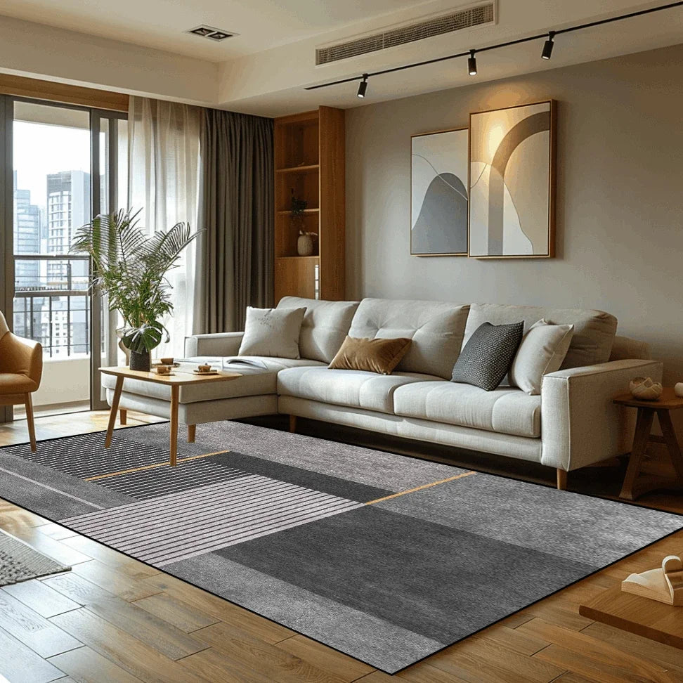 Grau Teppich Wohnzimmer