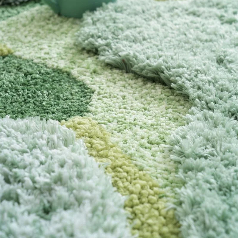 Dunkelgrüne Teppiche