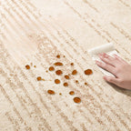 Großer Teppich Beige