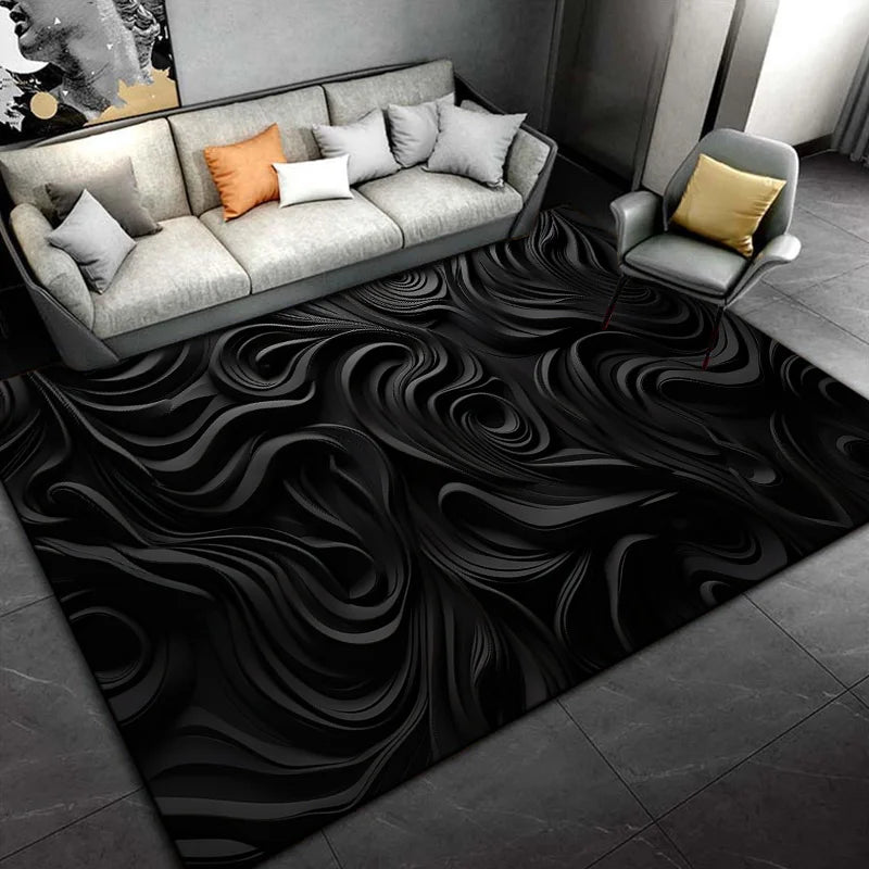 Schwarze Teppich