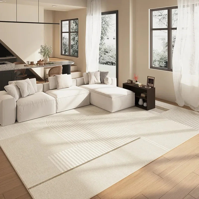 Teppich 160x230 Kurzflor Beige