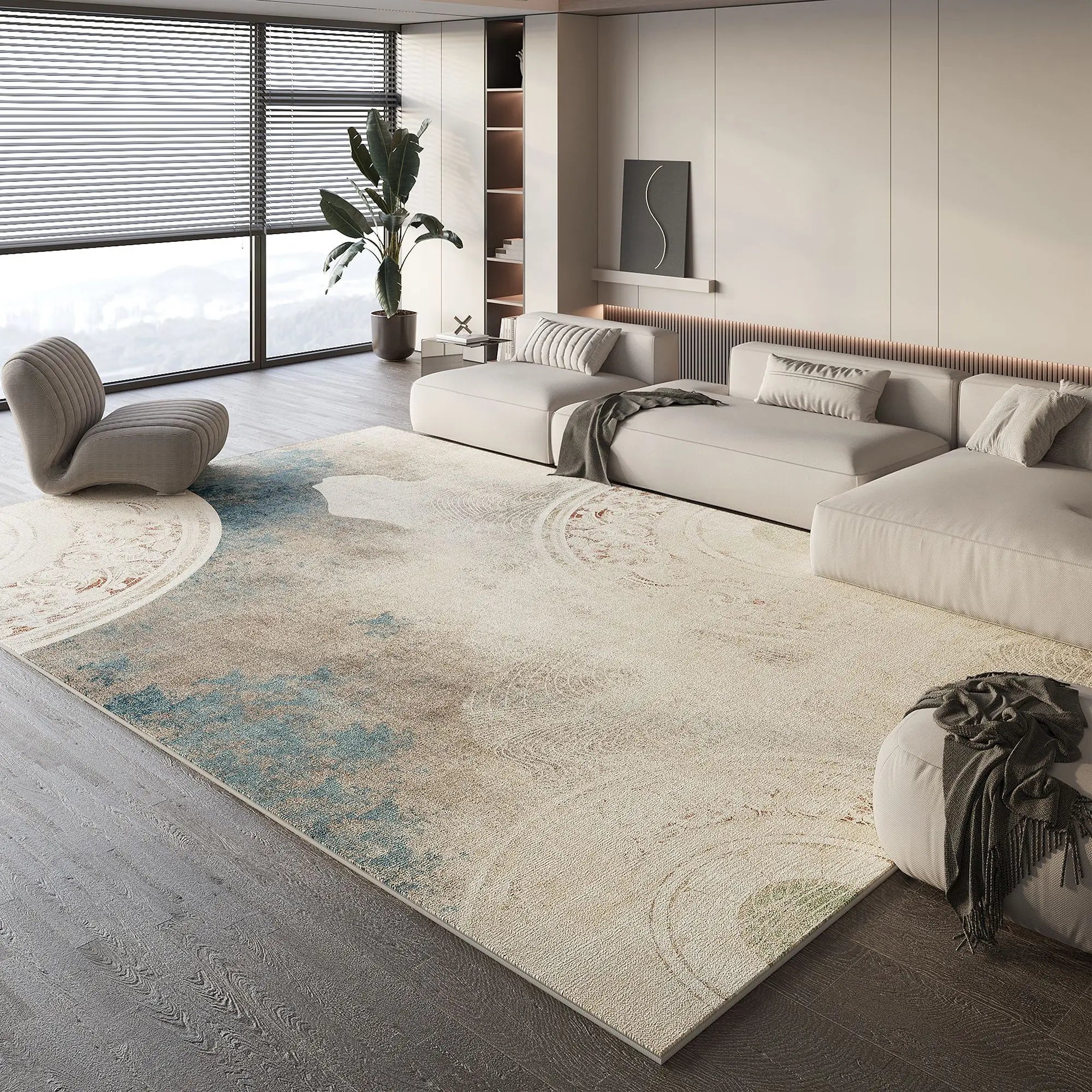 Beige Teppich Wohnzimmer