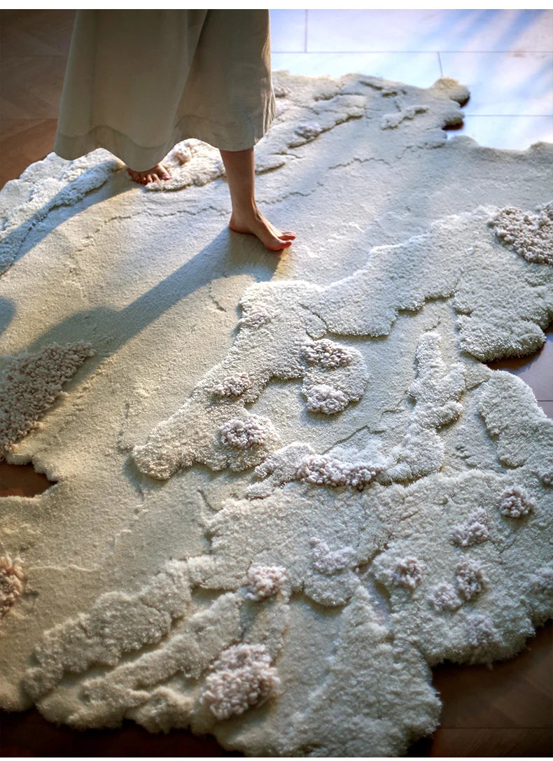 Wohnzimmerteppich Beige