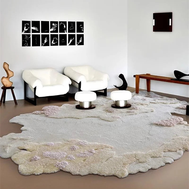 Wohnzimmerteppich Beige