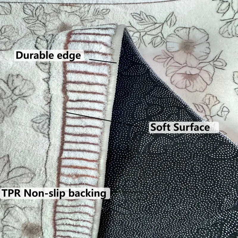 Teppich Rund Kurzflor