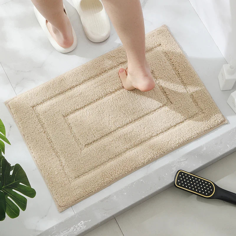 badezimmer teppich beige 40cmx60cm