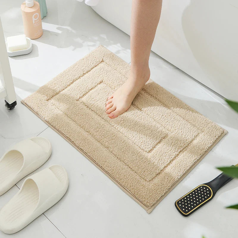 badezimmer teppich beige 40cmx60cm