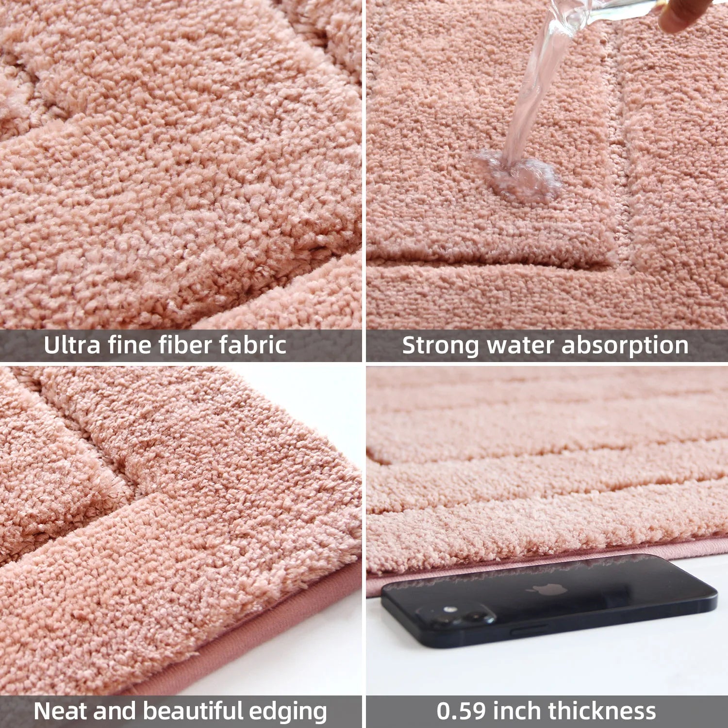 badezimmer teppich beige 40cmx60cm