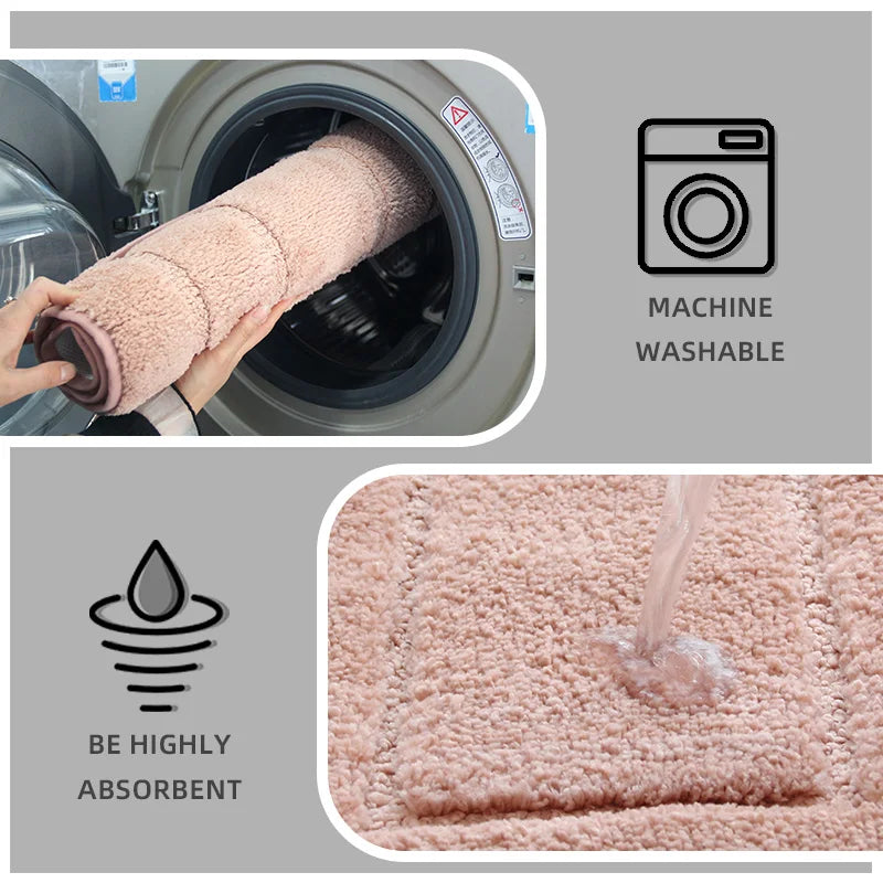 badezimmer teppich beige 40cmx60cm