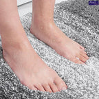 badezimmer teppich grau