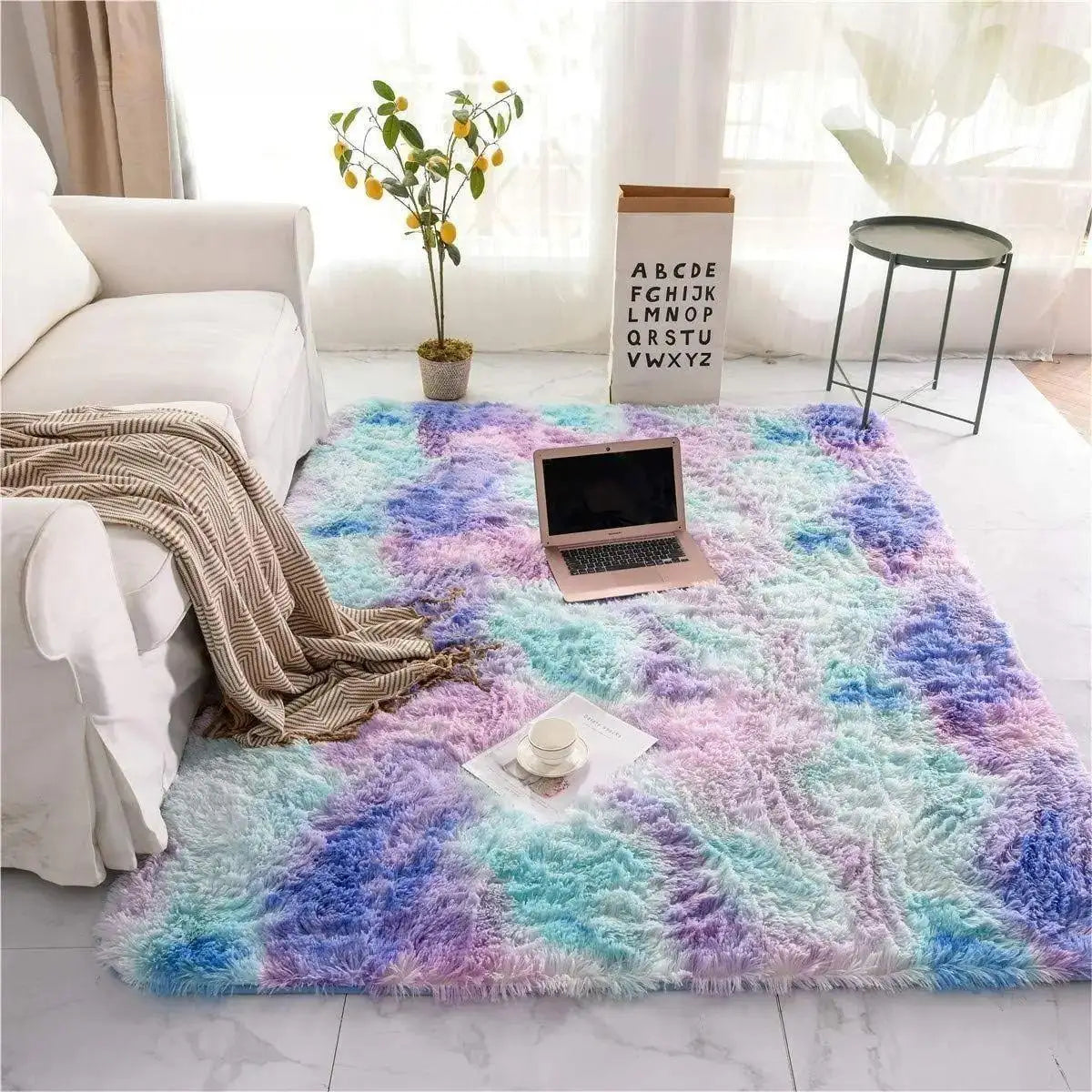 hochflor teppich flauschig 40x60cm