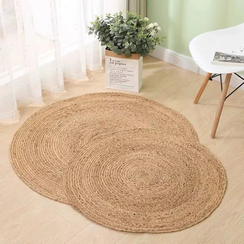 jute teppich creme
