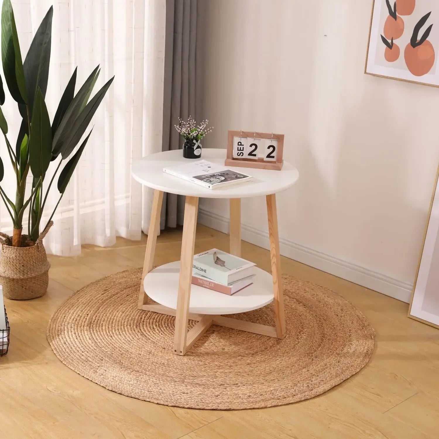 jute teppich creme