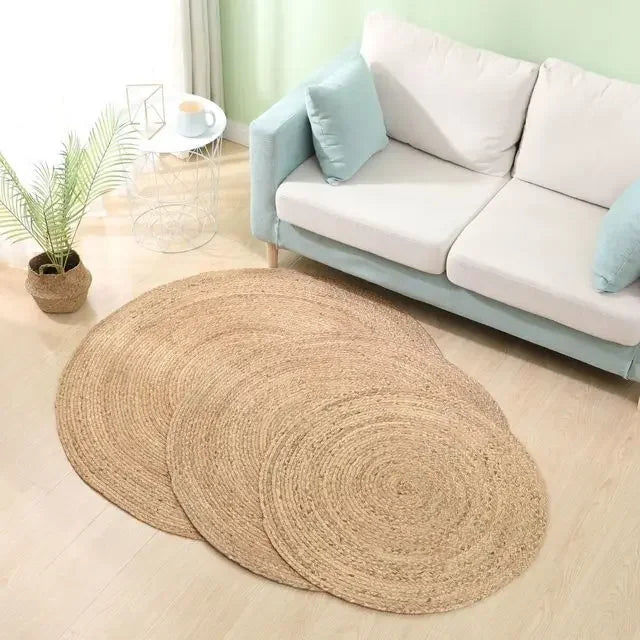 jute teppich creme 60cm
