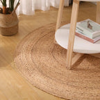 jute teppich creme