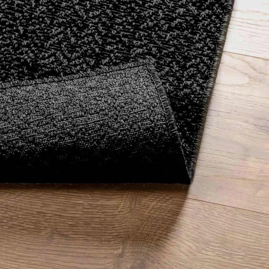 jute teppich schwarz