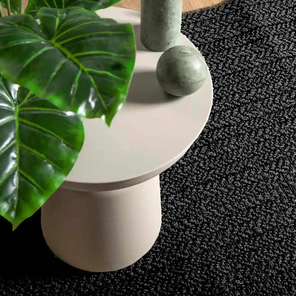jute teppich schwarz