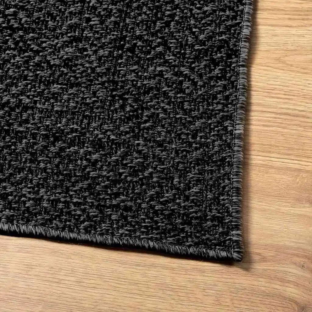 jute teppich schwarz