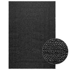 jute teppich schwarz