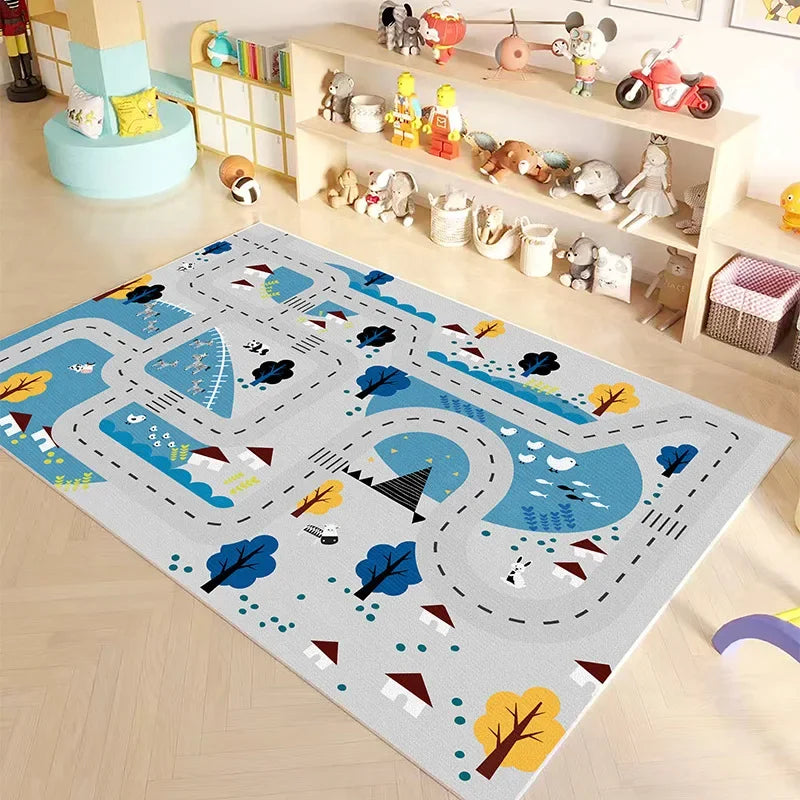 kinderteppich grau 80x120cm
