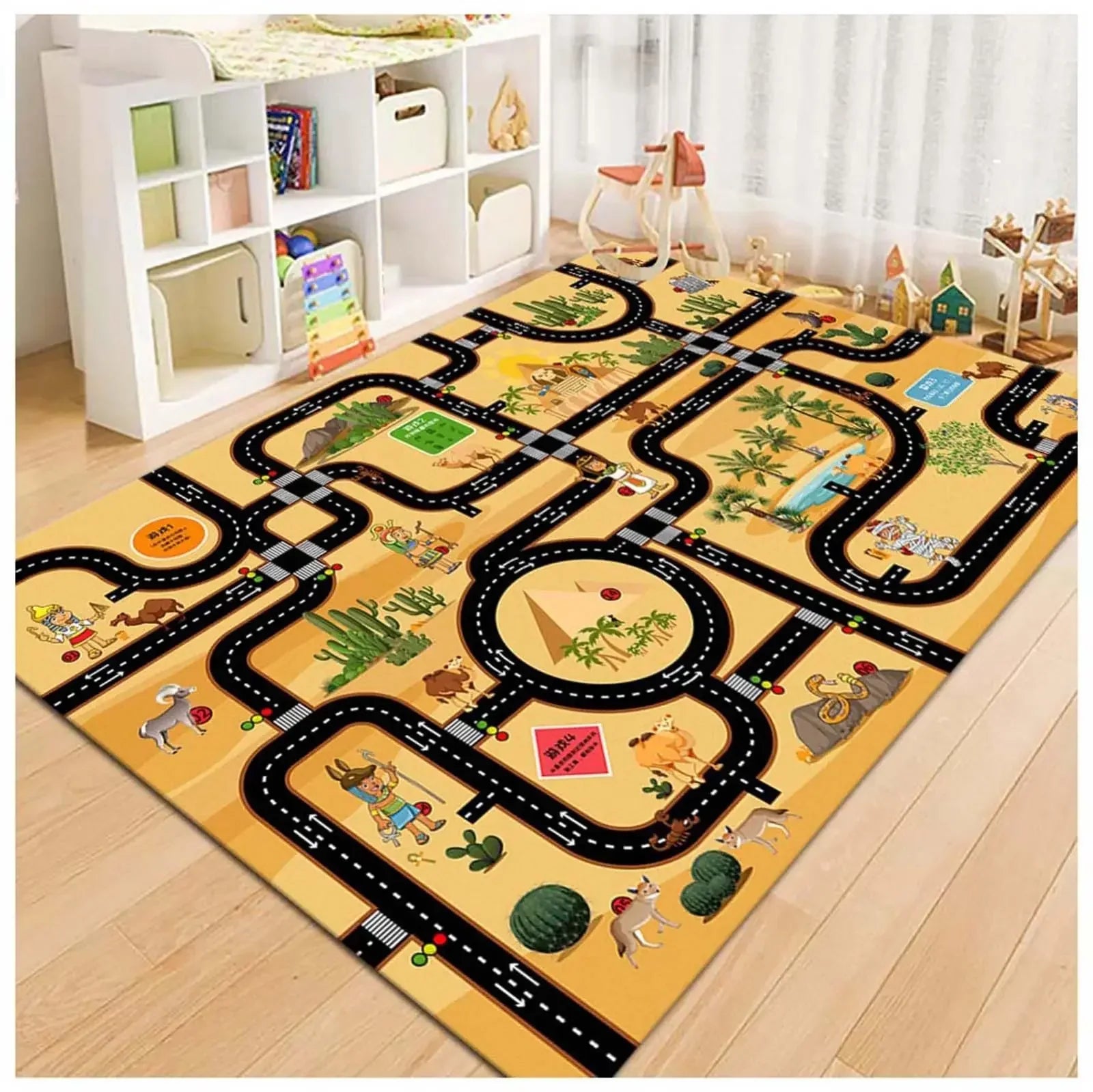 kinderteppich mit straßen 40x60cm