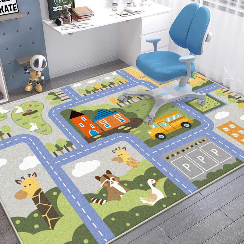 kinderteppich straßen 60x90cm