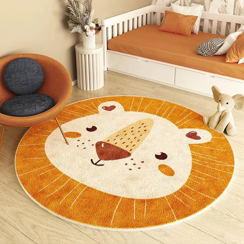 kinderzimmer teppich tiere 80cm