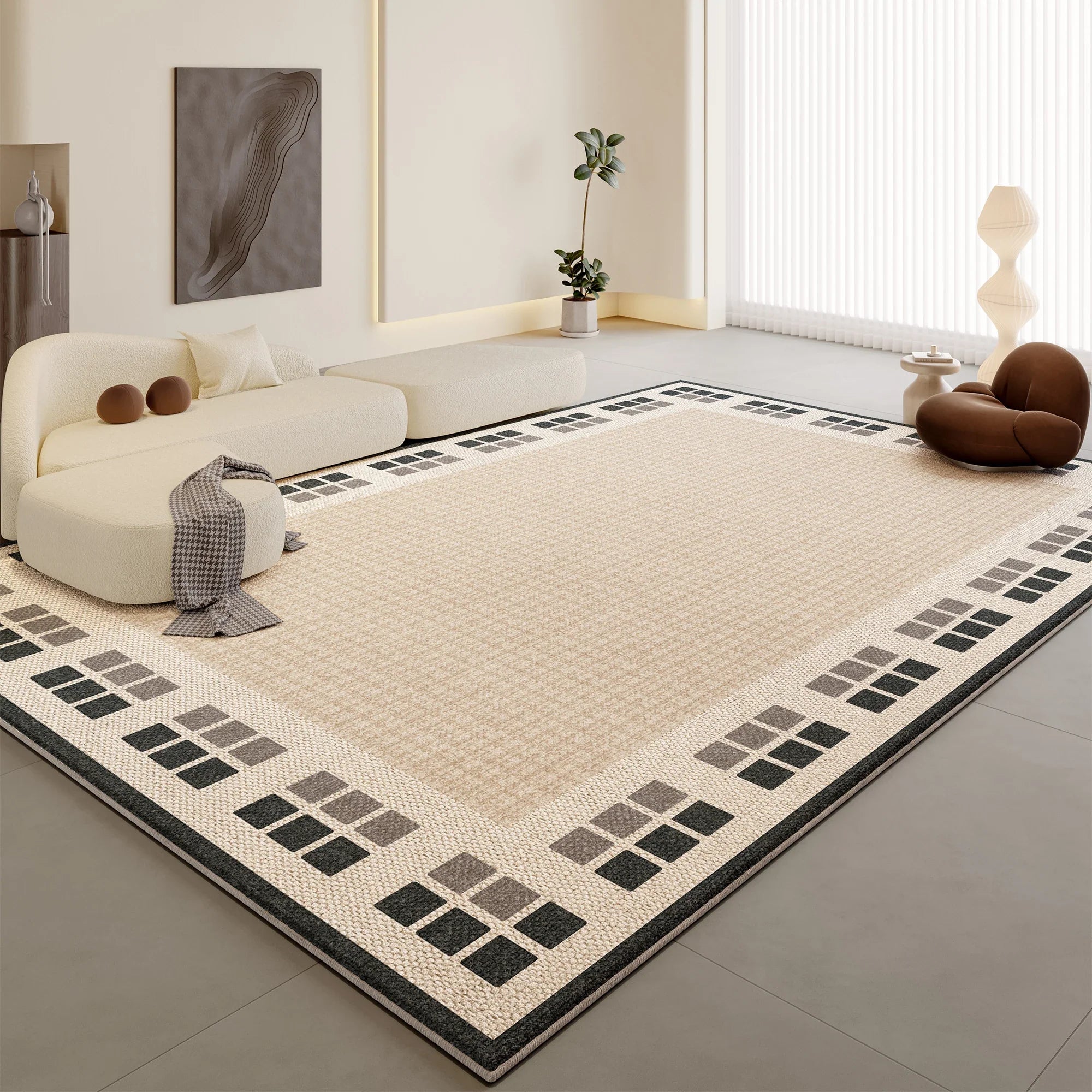 moderner teppich wohnzimmer 40x60cm