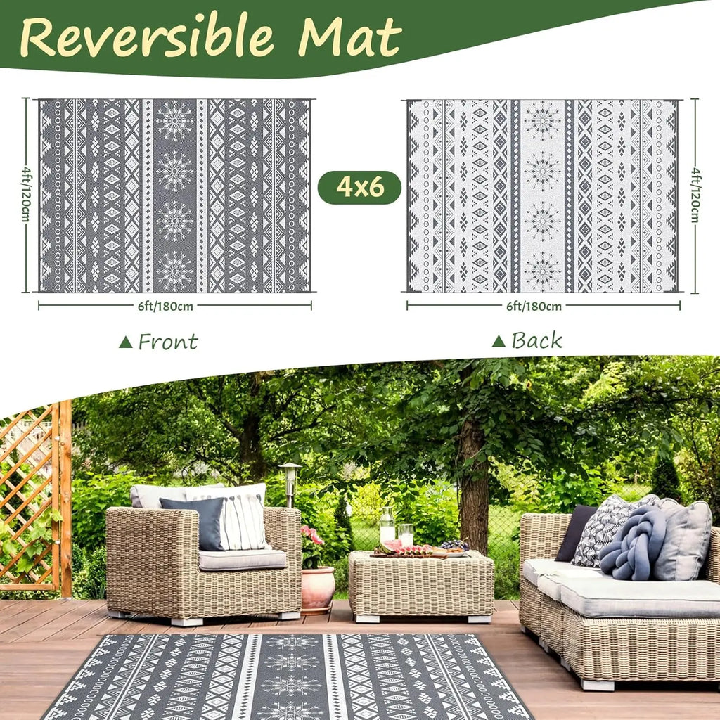 outdoor teppich boho