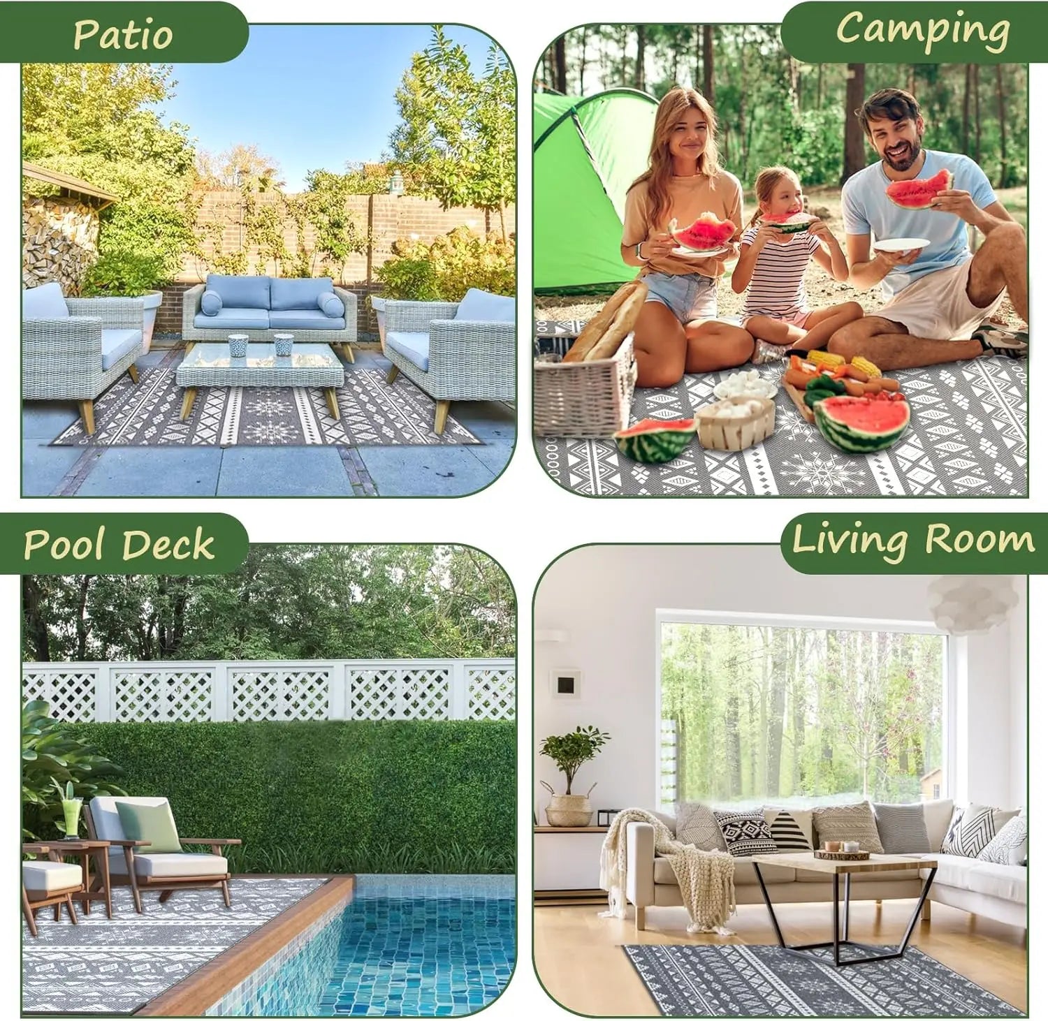 outdoor teppich boho